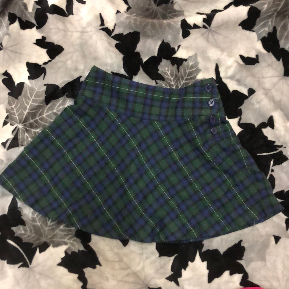 Lands End Kids Plaid Holiday Skirt - Picture 5 of 9
